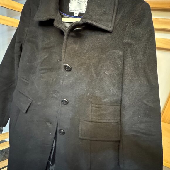 Larry Levine Black Wool Blend Coat PM Petite Medium NWT - Picture 4 of 9
